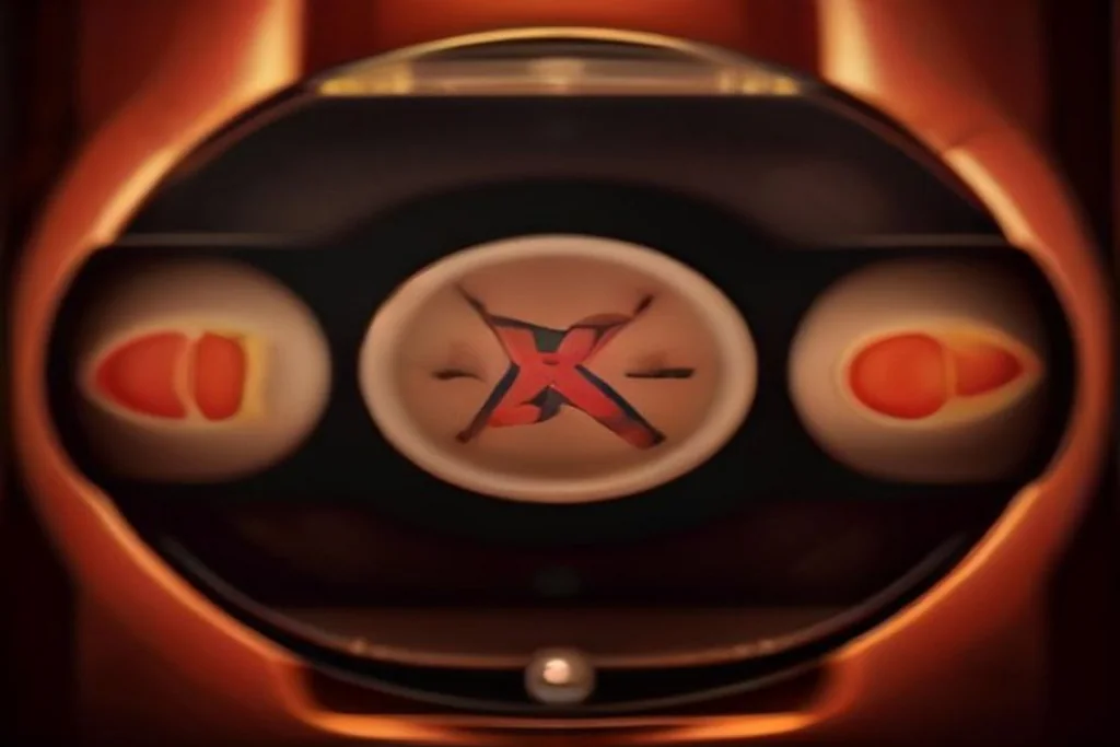 Retro slot machine reels with fruit symbols